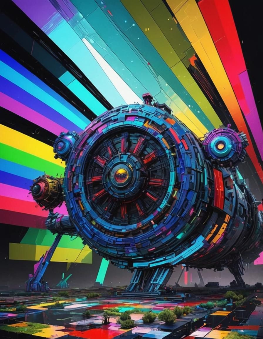 Glitched Neofuturistic Pixelated Architecture in Maximalist ...