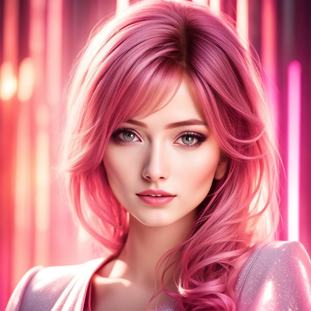 Hyperrealistic Portrait of a Beautiful Girl