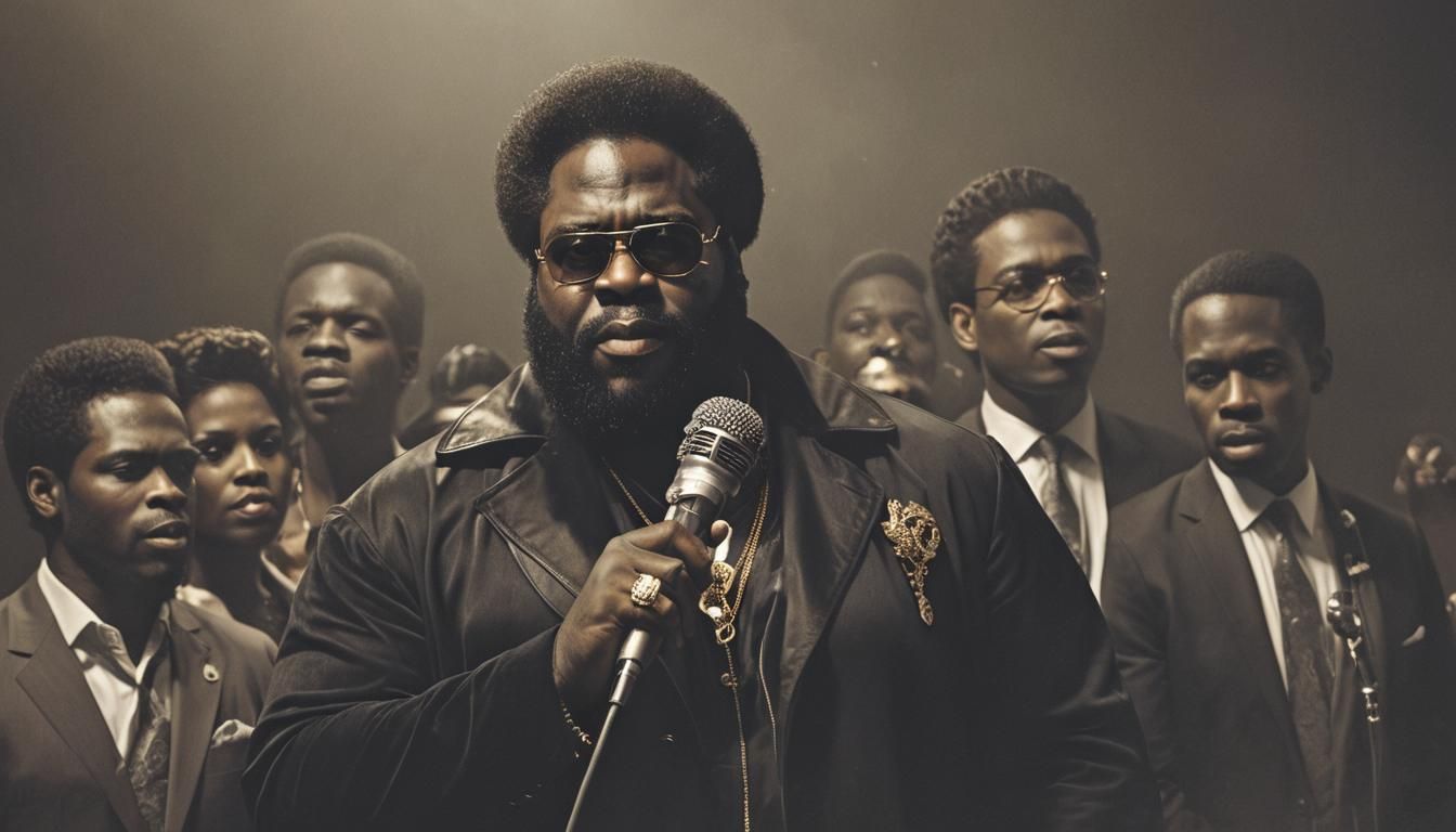 Rick Ross Album Art in James Brown Style