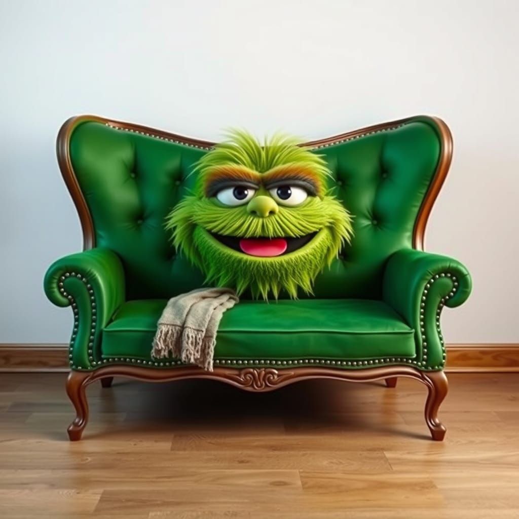 Oscar the Grouch Couch Design