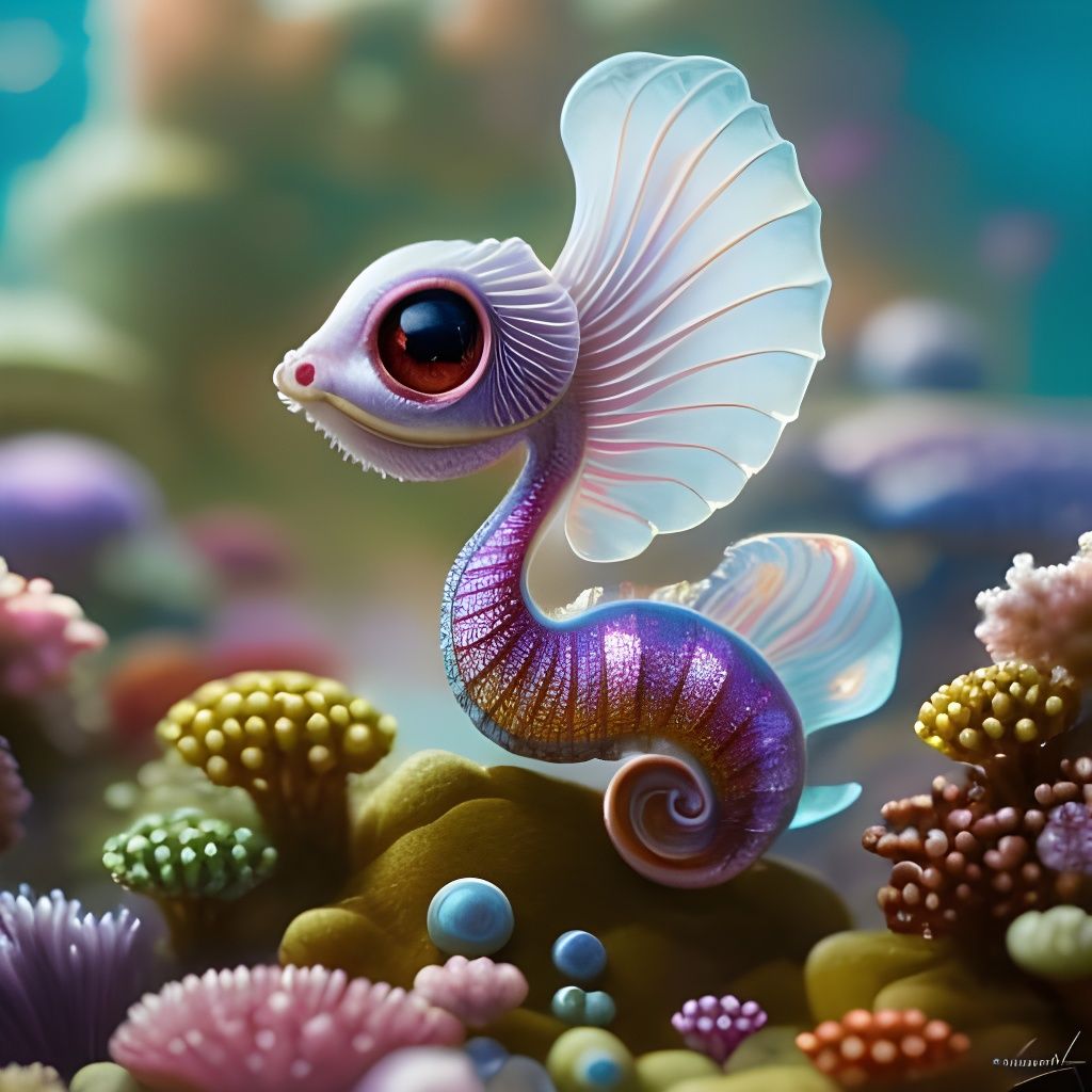 Tiny seahorse