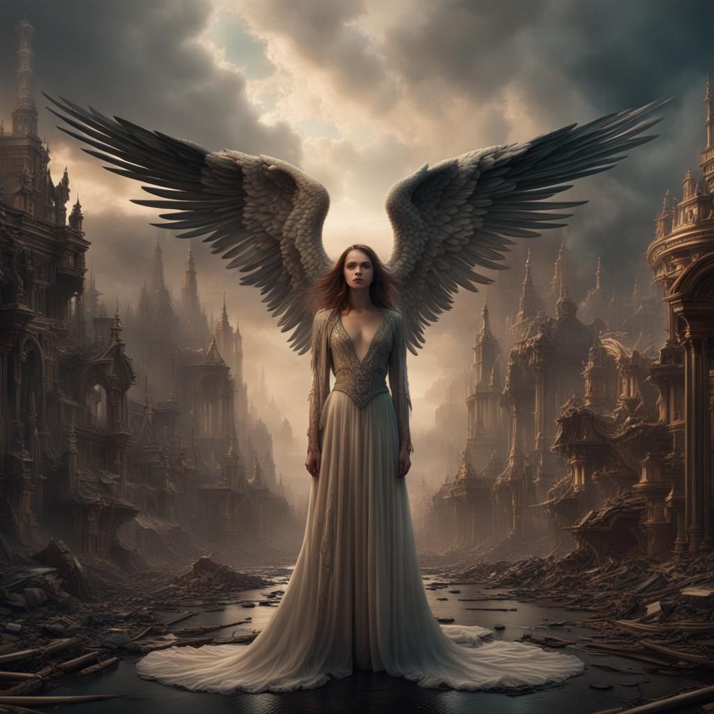 Angelic Face, Seductive Form: Digital Matte Painting