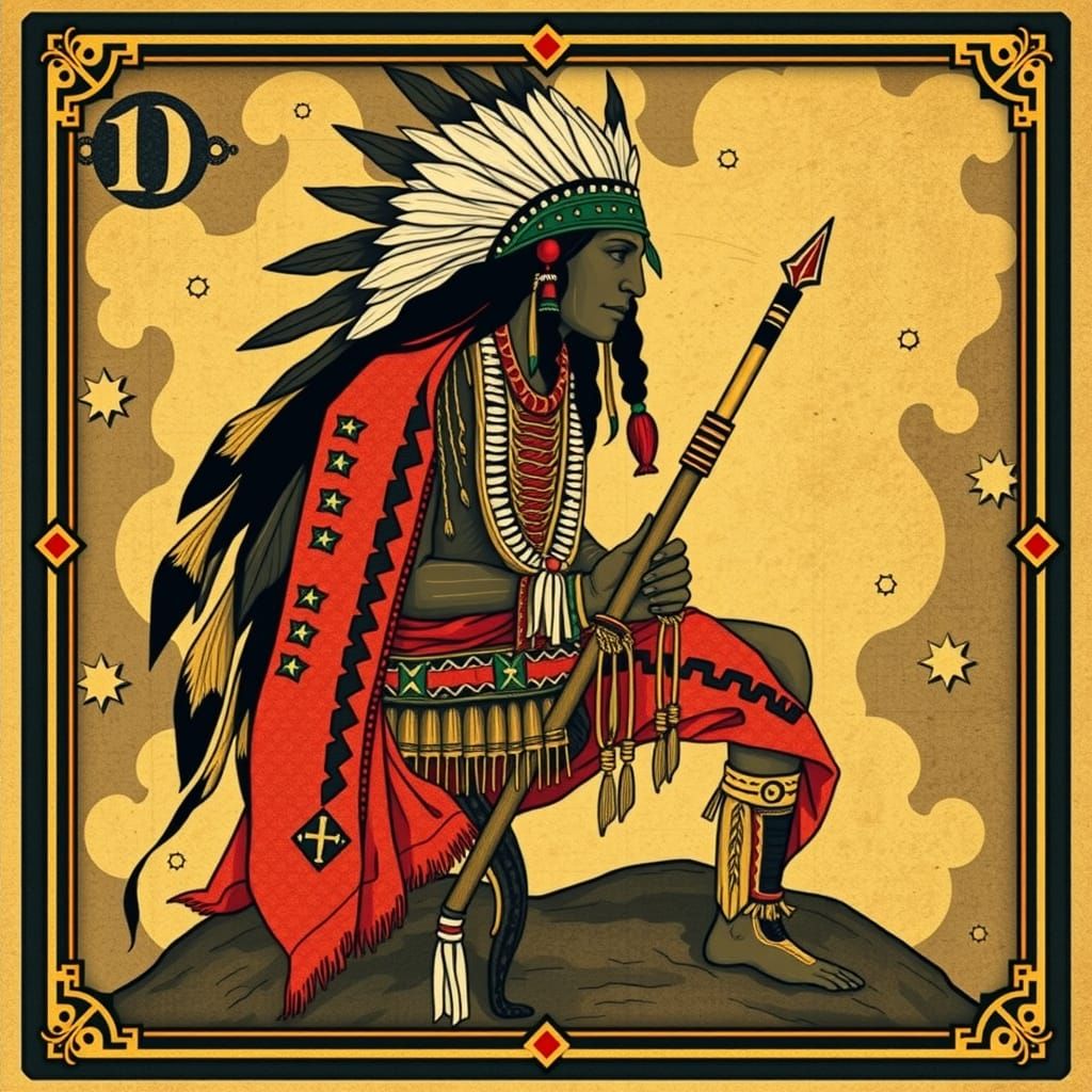 Native American Shaman Reads the Tarot