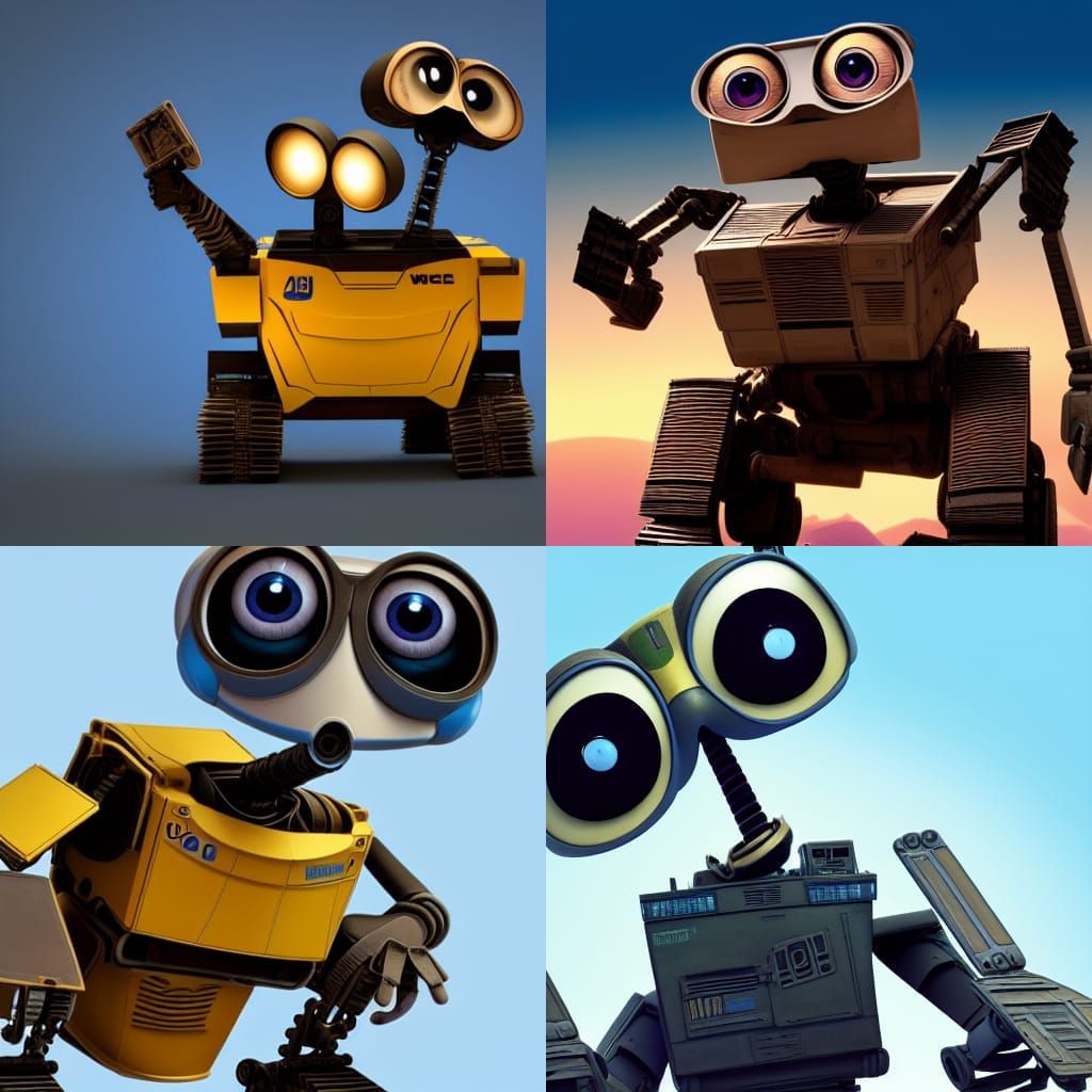 WALL-E Pixar Concept Art in 3D