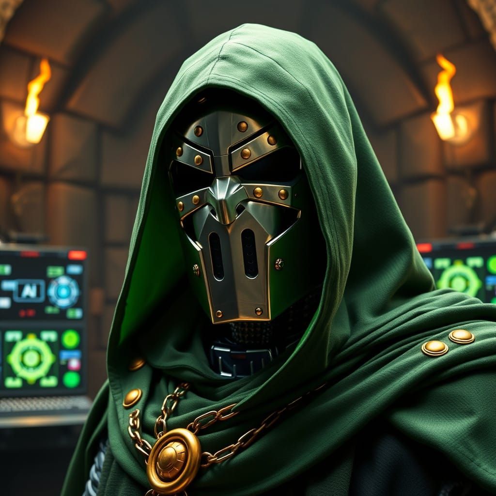 Villainous Doctor in Dark Stone Lair