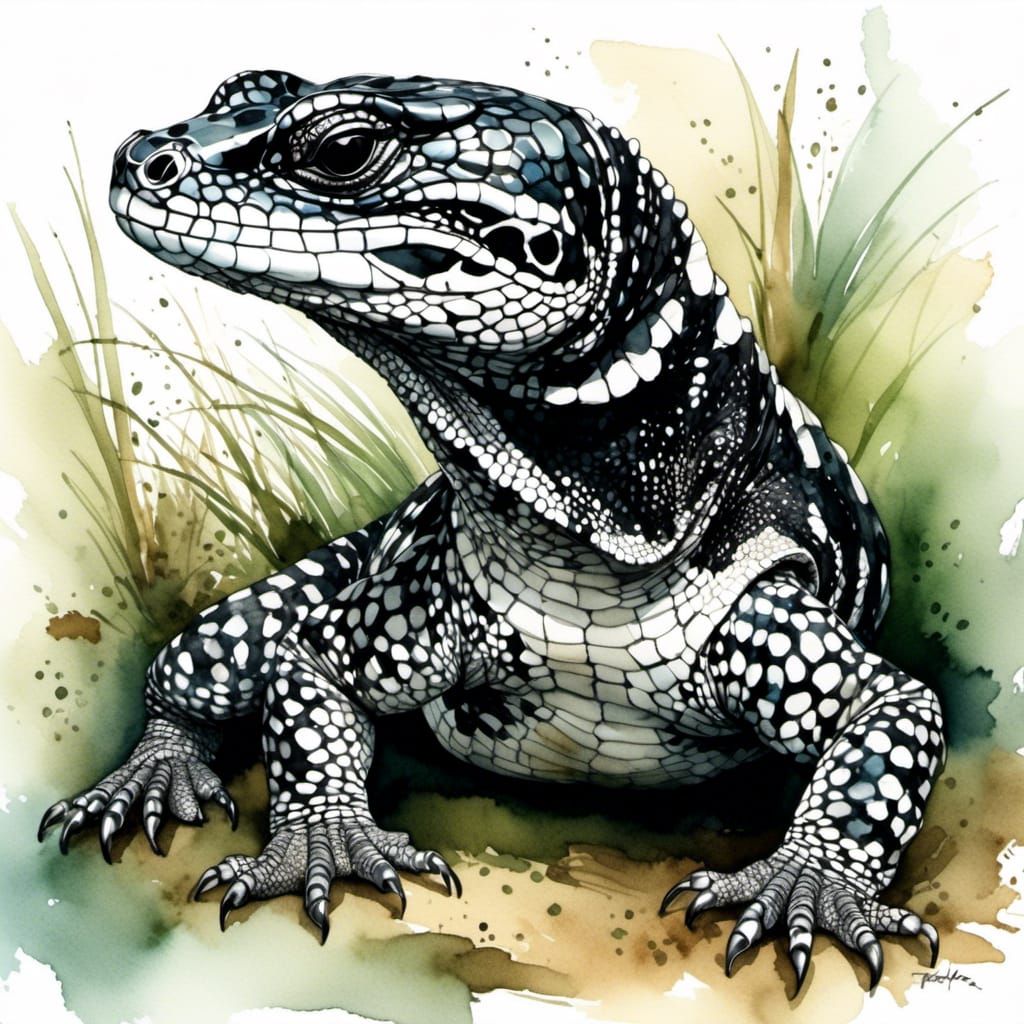 Argentine Tegu full body