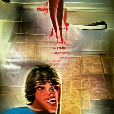 Retro Teen Slasher Horror Movie Poster