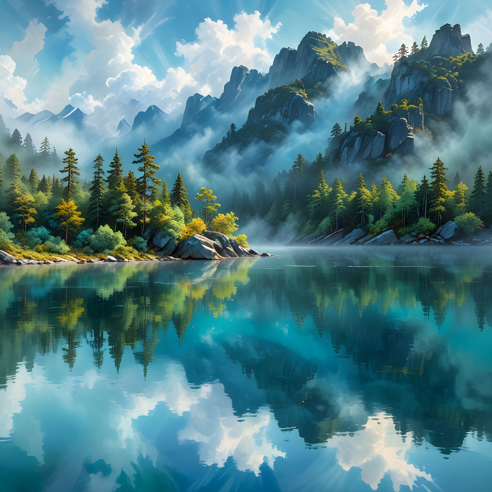 Vibrant Emerald Forests Meet Turquoise Waters in Dramatic Hy...