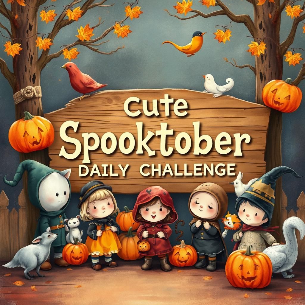 Whimsical Halloween Gathering in Storybook Style