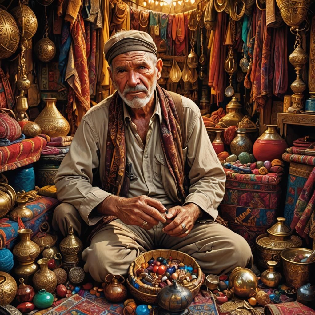 Indiana Jones Inspired Marketplace Scene