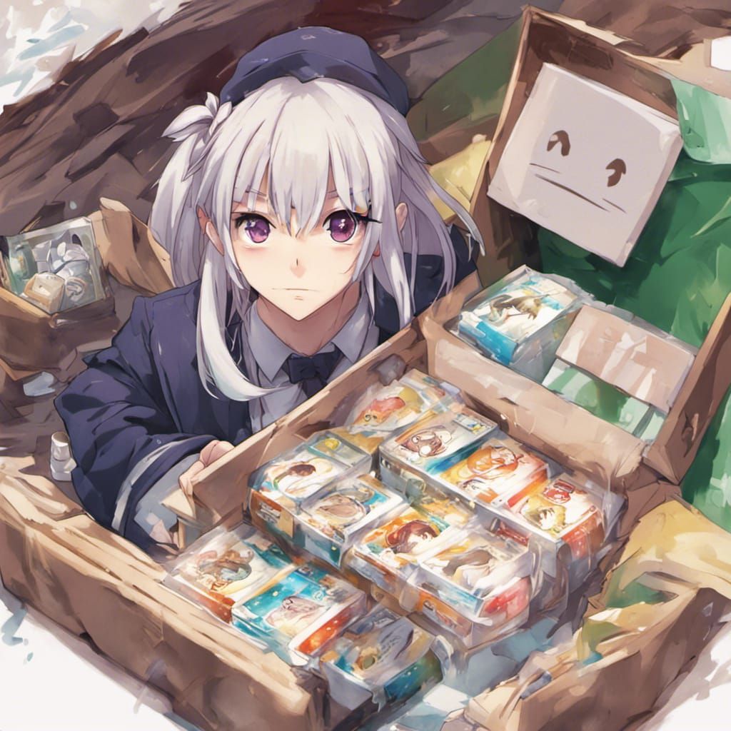 Anime Style Game Cartridge Delivery