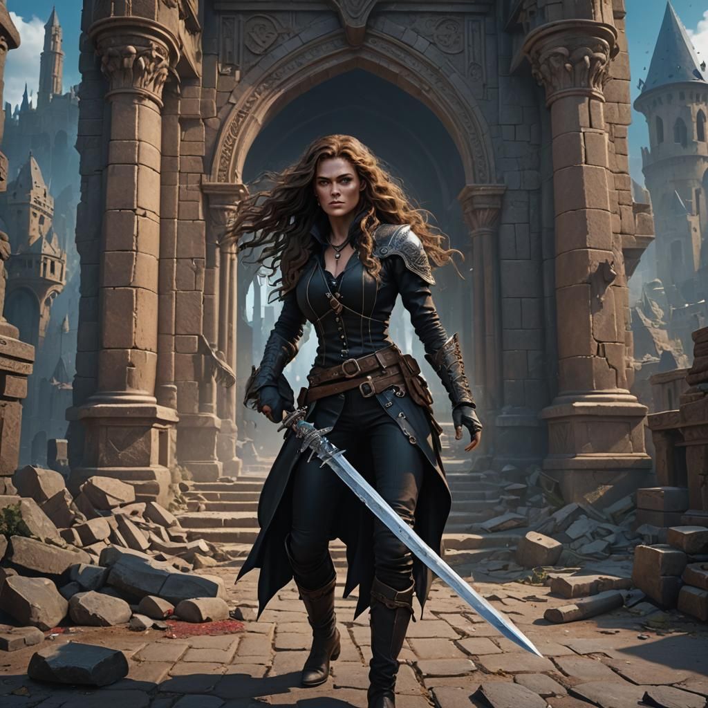 Fantasy Female Rogue Concept Art in 8K