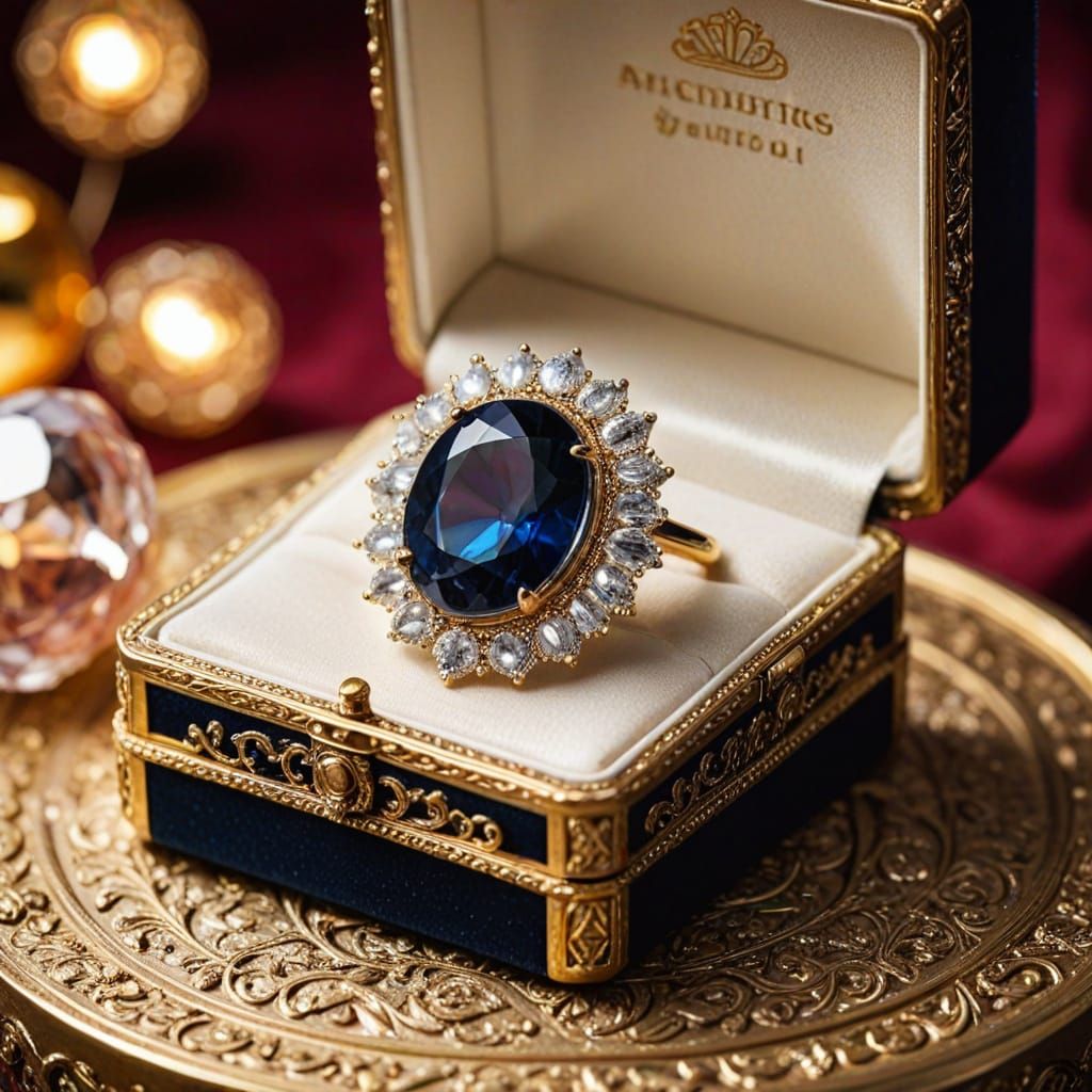 Luxury Crystal Gem Jewellery in a Velvet Box