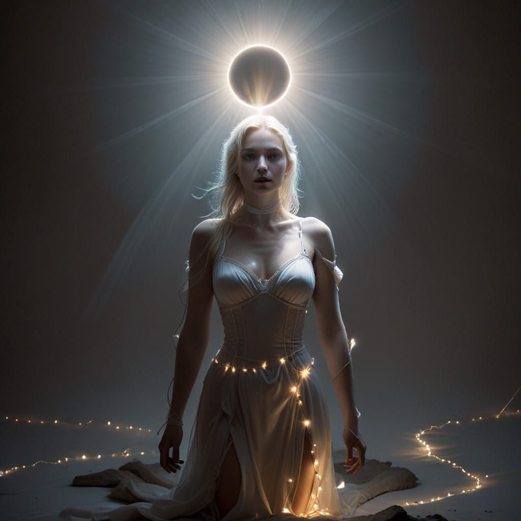 Radiant White Glow Illuminates Space