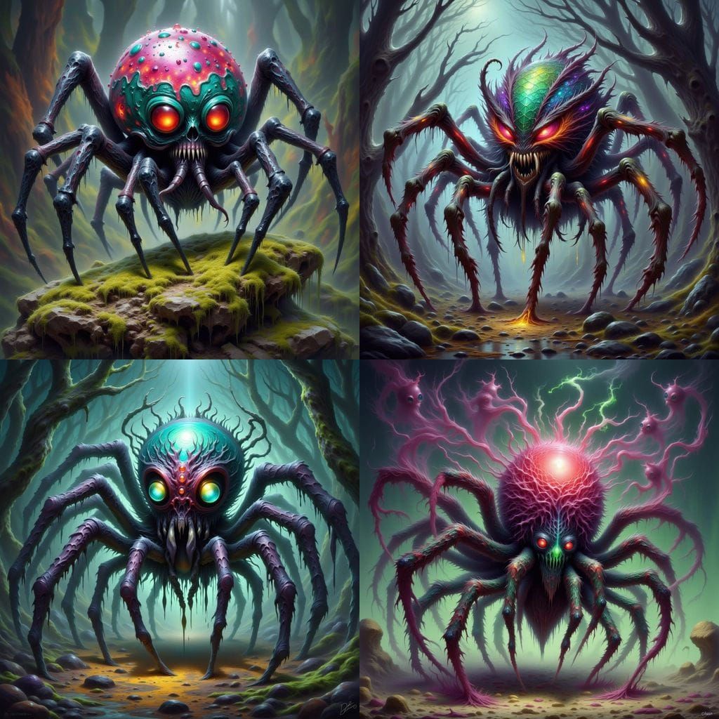 Poison Spiderling with Gemstone Poison Trail