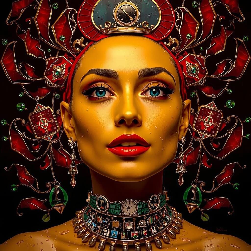 Glamorous Furtive Ingenious Wet Green Scene