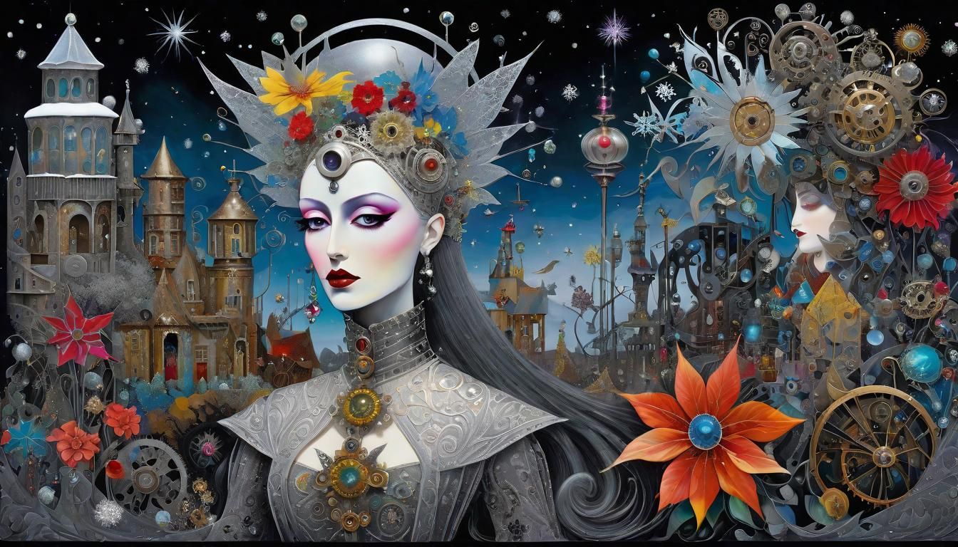 Steampunked Queen Mab Of  The Unseelie Winter Court