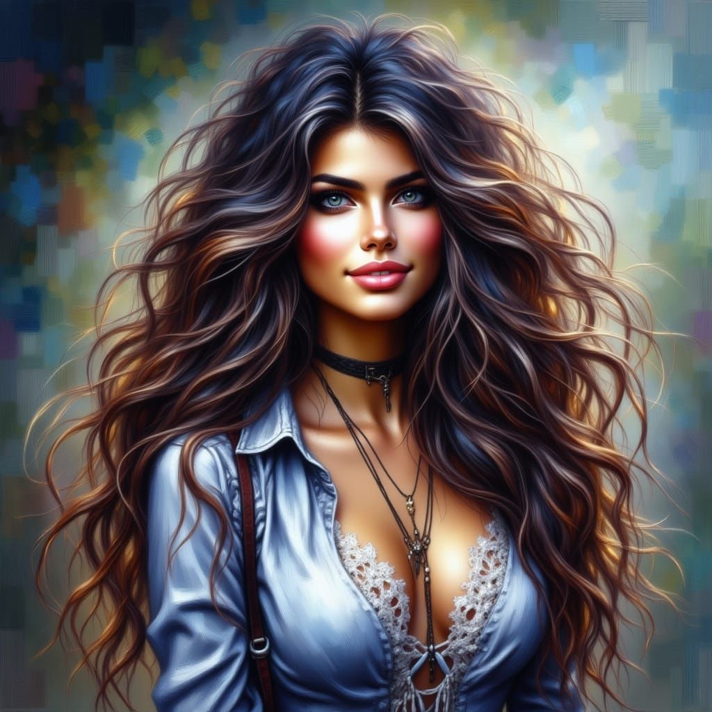 Professional Female Police Officer on Duty