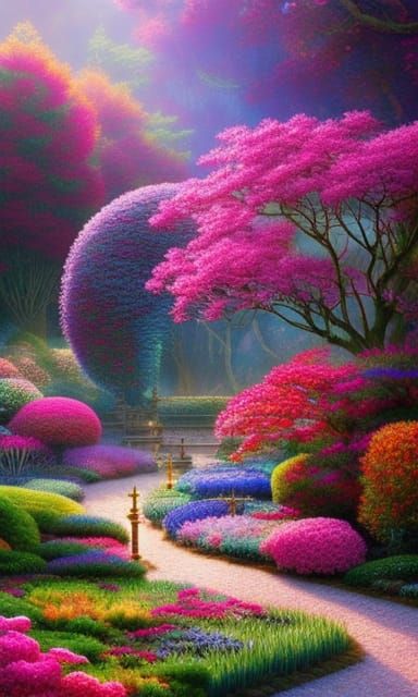 Enchanted Maximalist Garden: Anime Key Visual