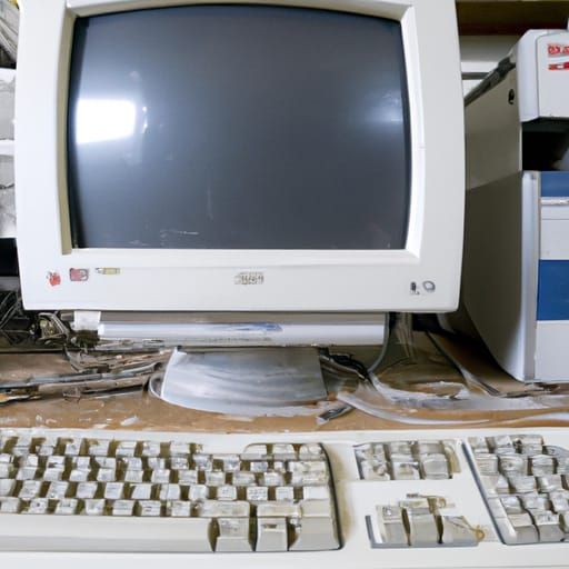 Vintage Computer Illustration