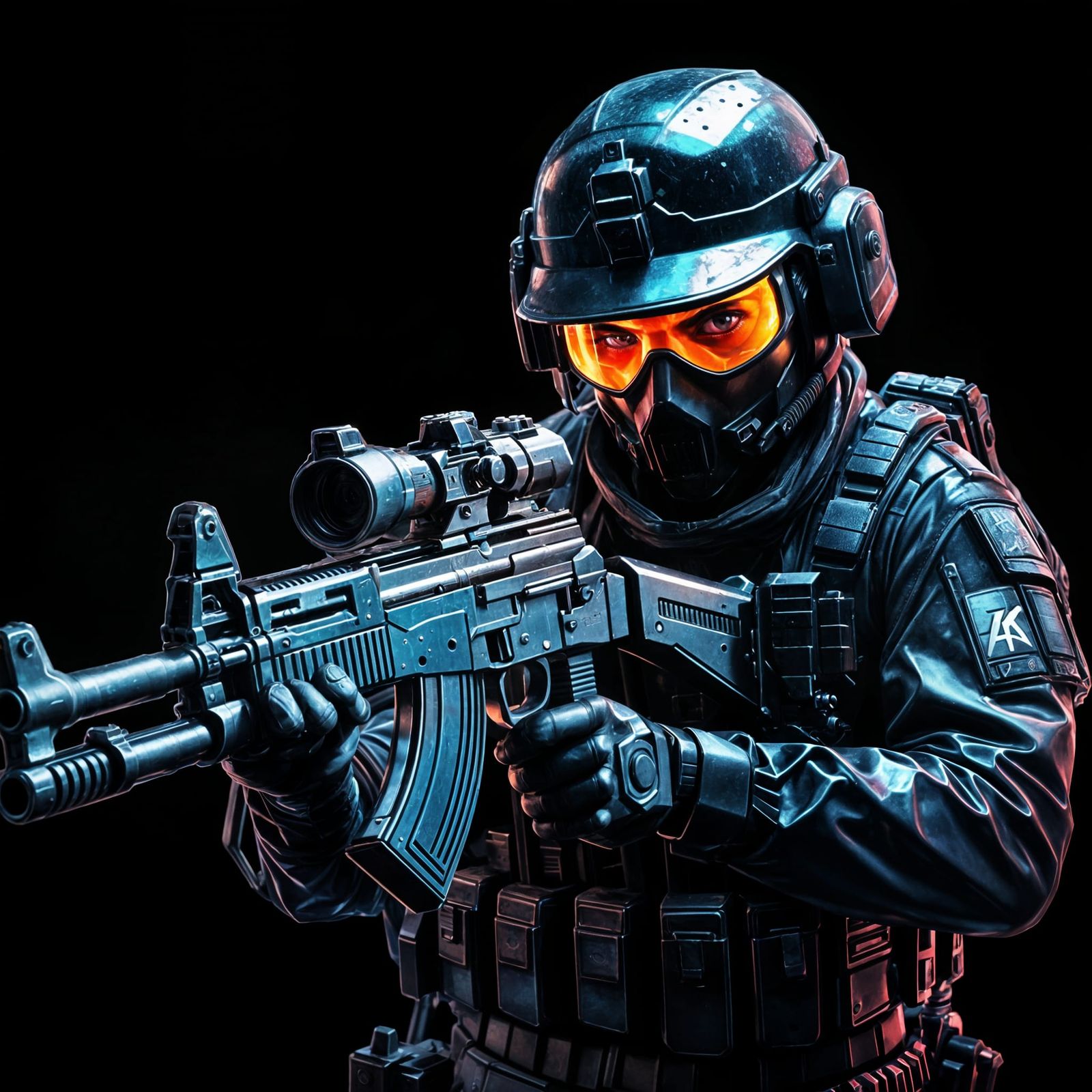 Surreal SWAT Team Confrontation in 8K Resolution