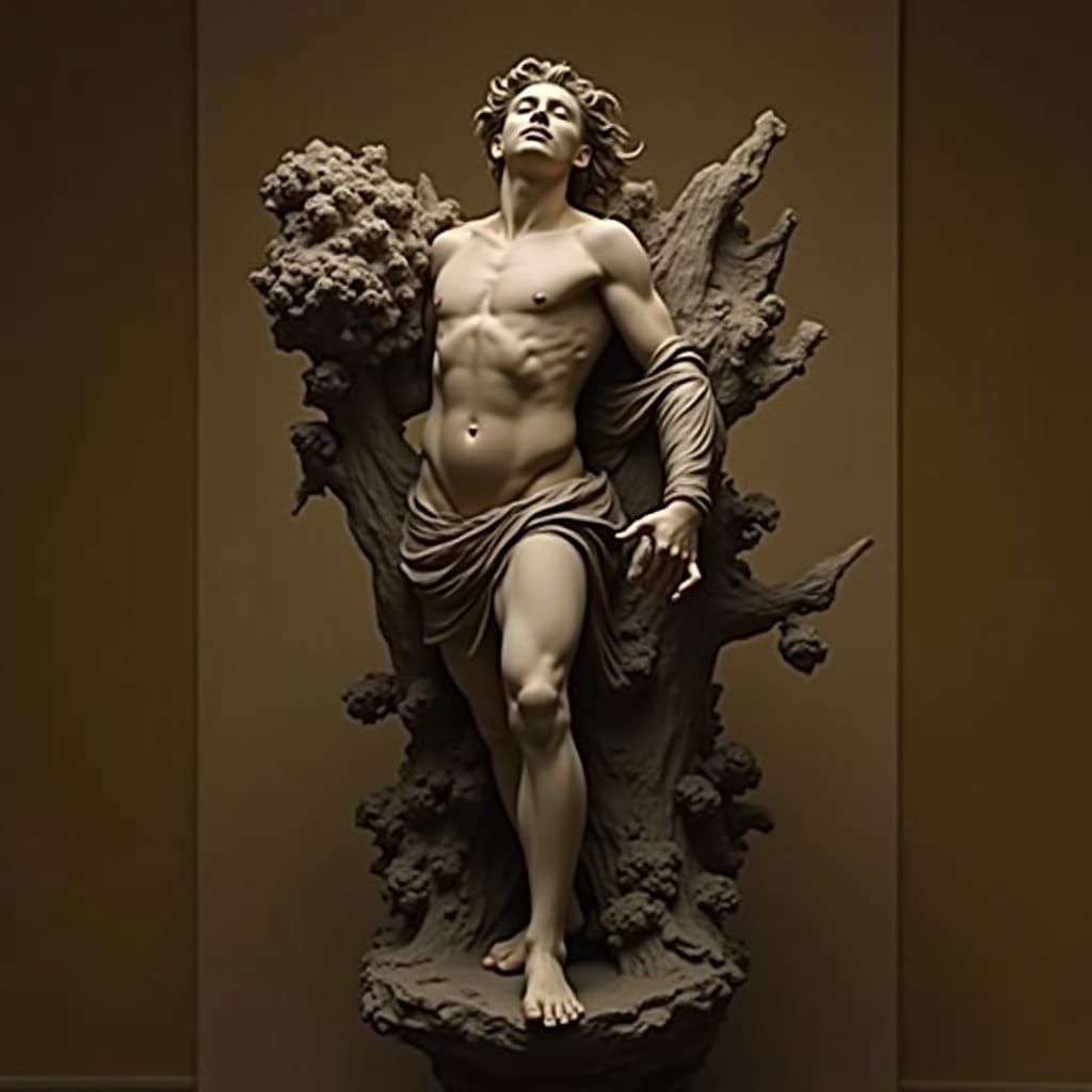 Expressive Sculpture of Imminent Glory