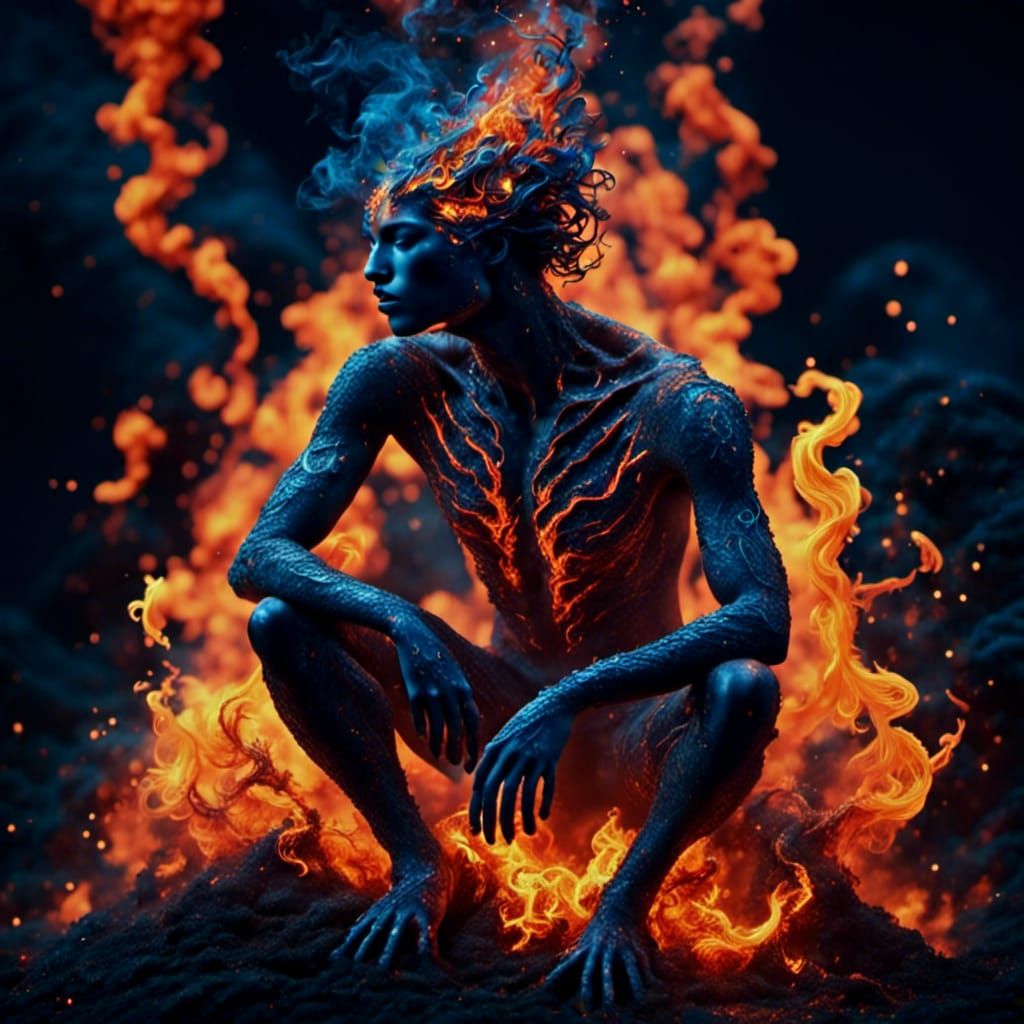 Fantasy Fire Frog Concept Art in Unreal Engine