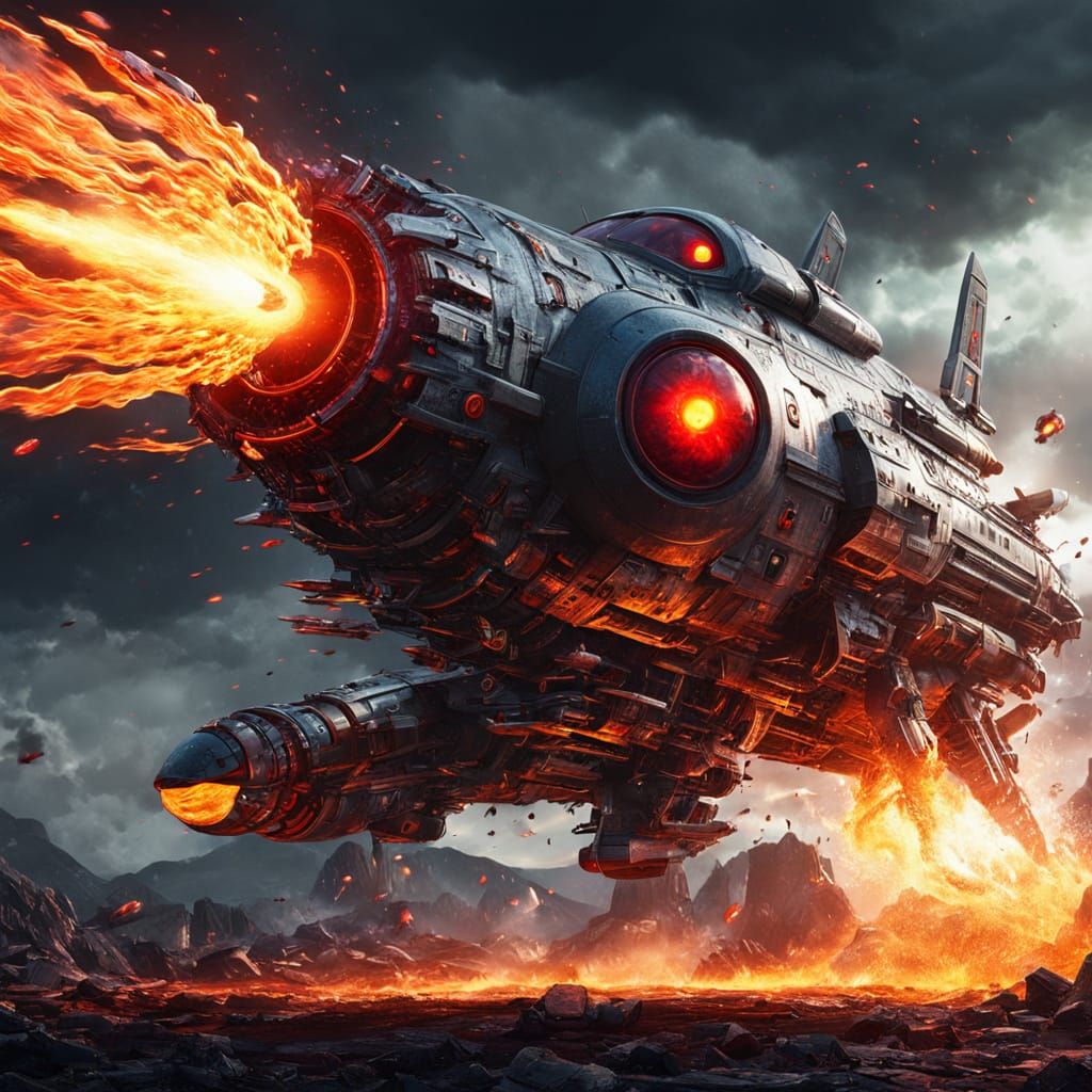 Living Missile Concept Art in Sci-Fi Style