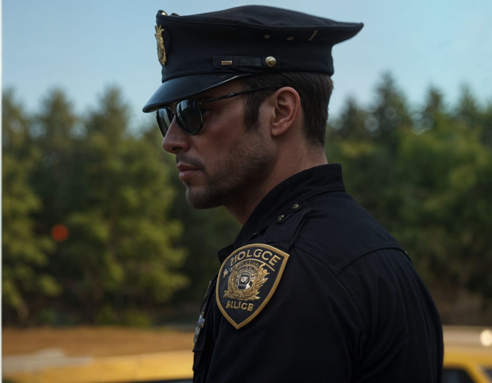 Ultra Realistic Detailed Cop Portrait