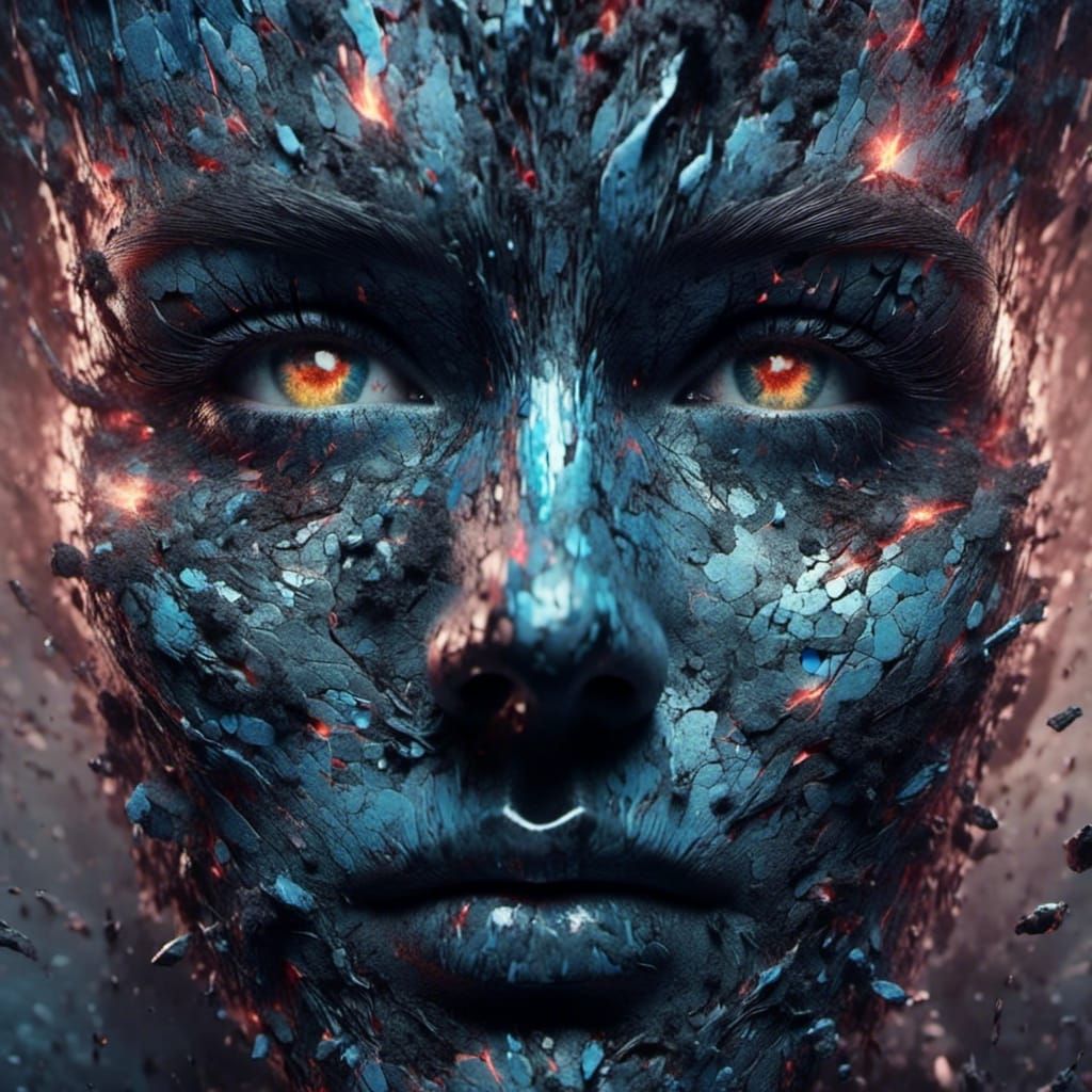 Psychedelic Alien Entity in Hyperrealistic Digital Art