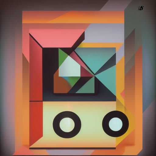 Retro 1980s Console: Graffiti Art Portrait