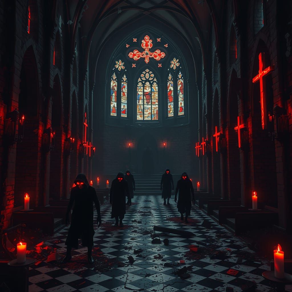 Gothic Abandon in a Desecrated Church