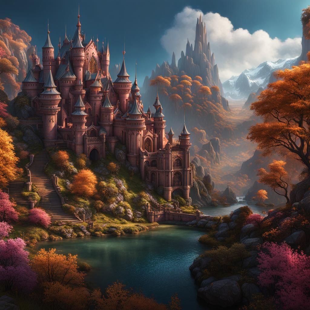 Detailed Matte Painting of Ham in Deep Color