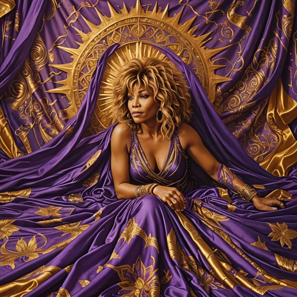 Golden Light Illuminates Regal Figure in Digital Art