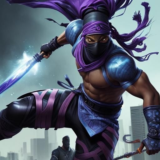 Hyperrealistic Urban Ninja Clan Confrontation