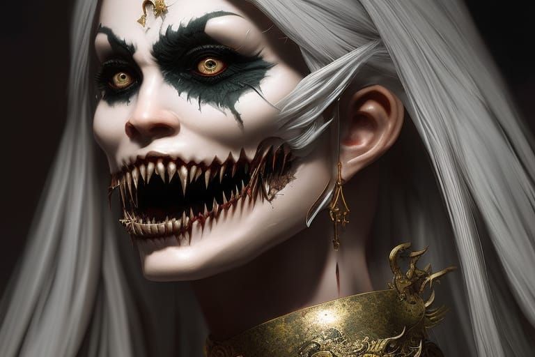 Sinister Monster Lurking Under Bed in Dark Fantasy Style