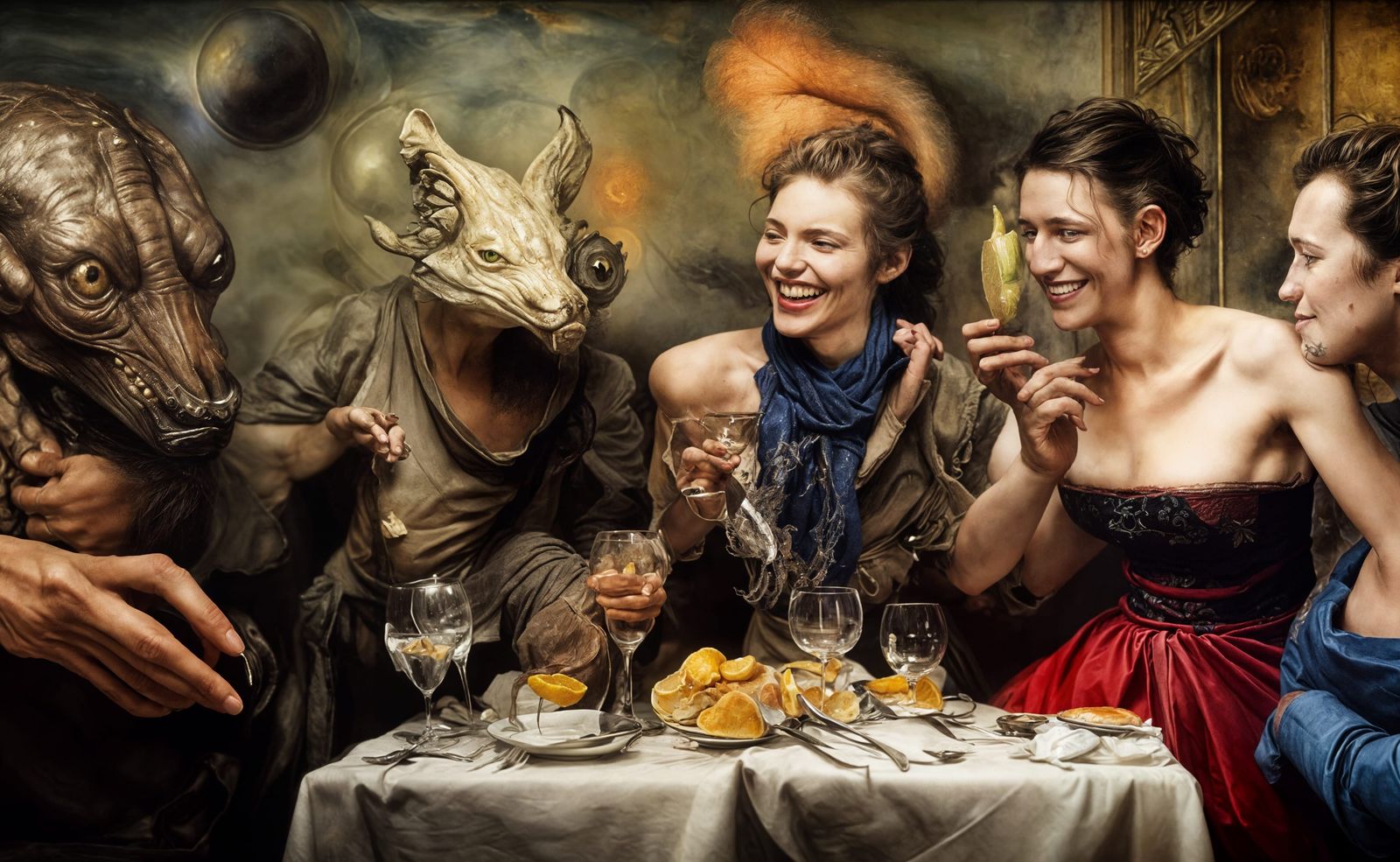 Fresh Dinner Recommendation as Hyperrealist Painting