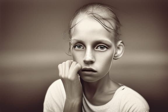 daisy Close up portrait, ambient light, Nikon 15mm f/1.8G, by Lee Jeffries, Alessio Albi, Adrian Kuipers