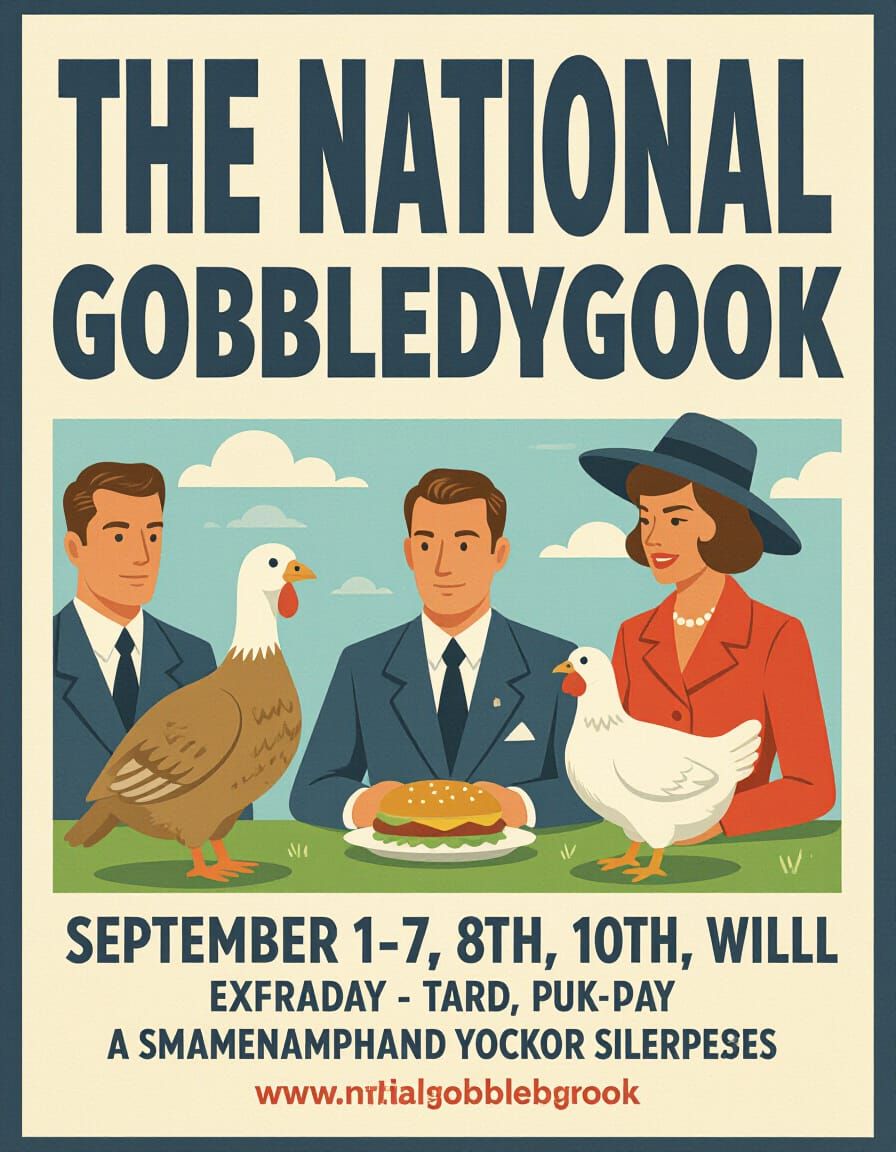 The National Gobbledygook Event Poster