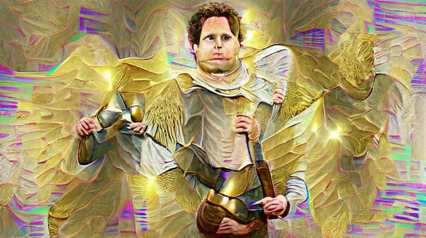 Golden Angel Medieval Knight