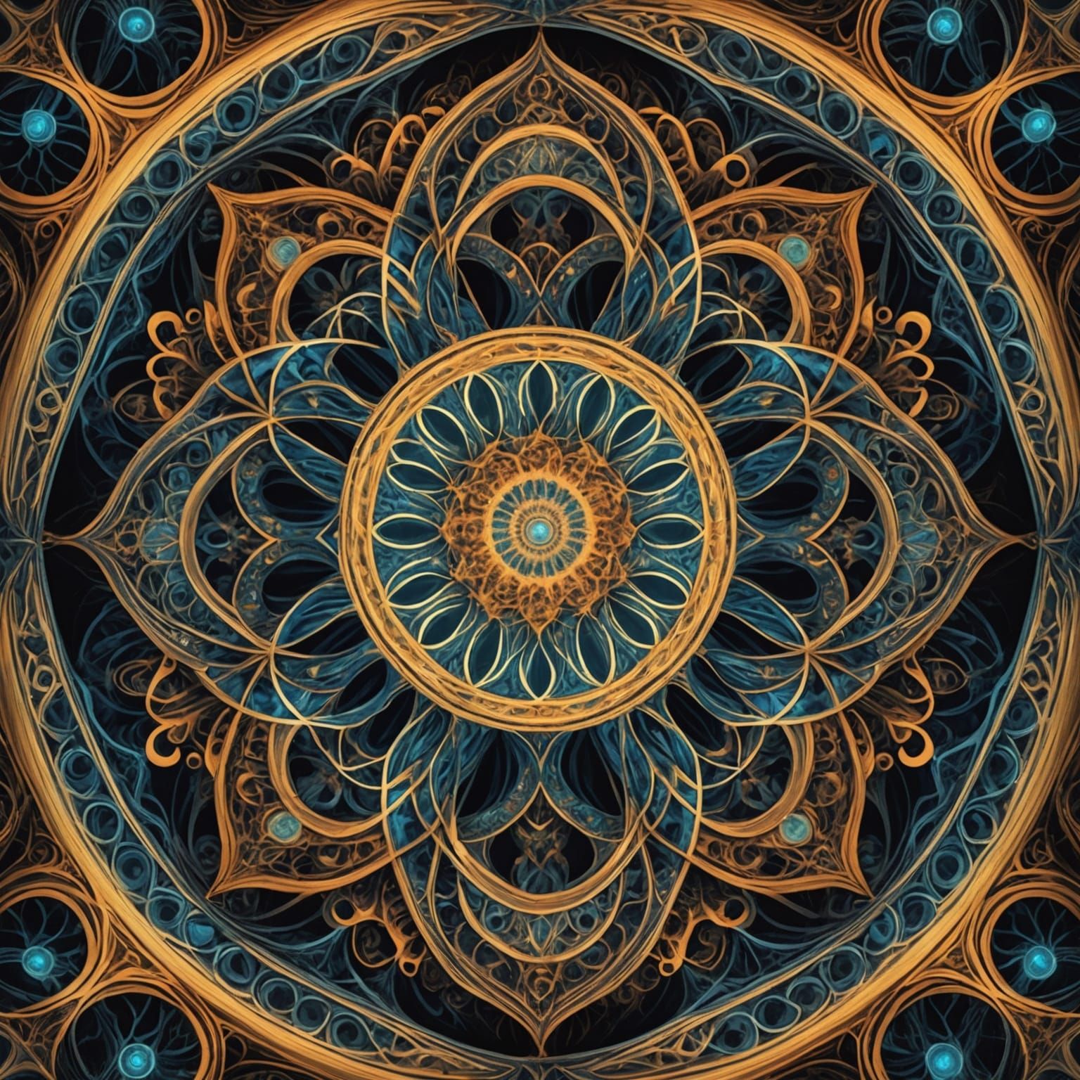 Fractal Symphony: Kaleidoscopic Labyrinth in Organic Geometr...