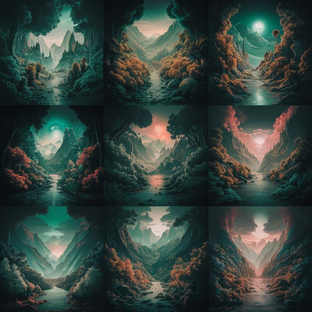 Fantasy World Matte Painting in 8K Resolution