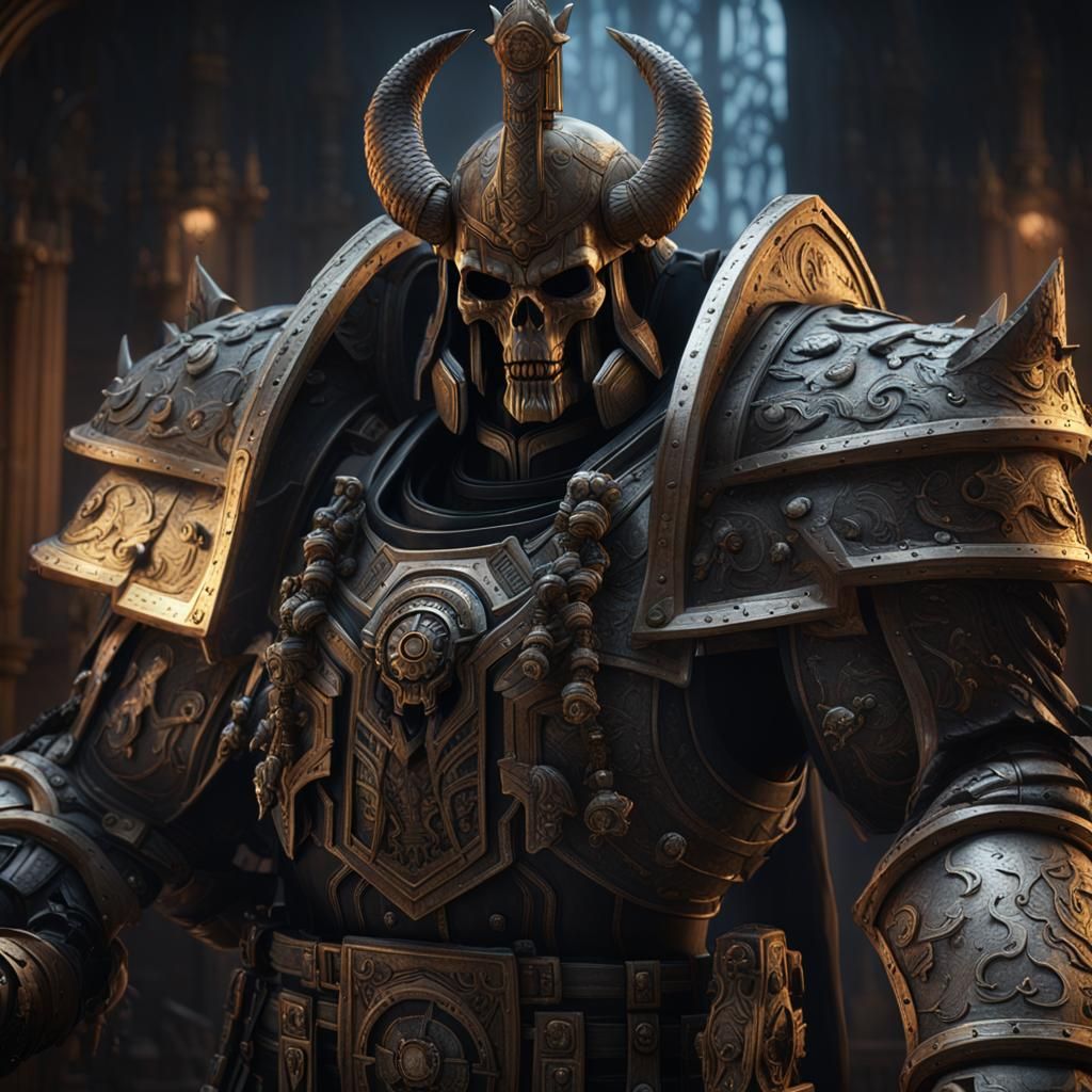 Abaddon the Despoiler: Warhammer 40k Portrait Art