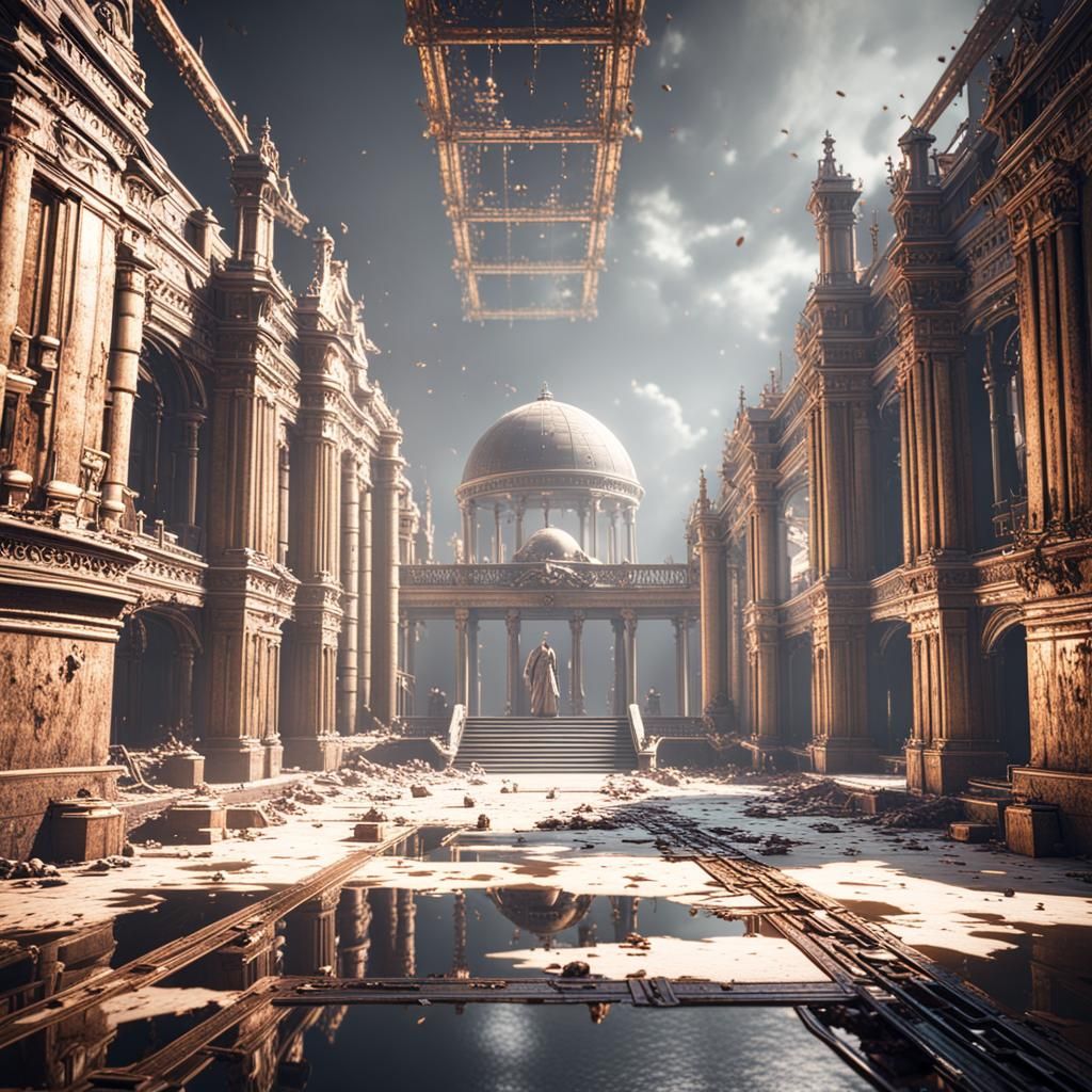 Sinister Scene in 3D Game Cinematic Style