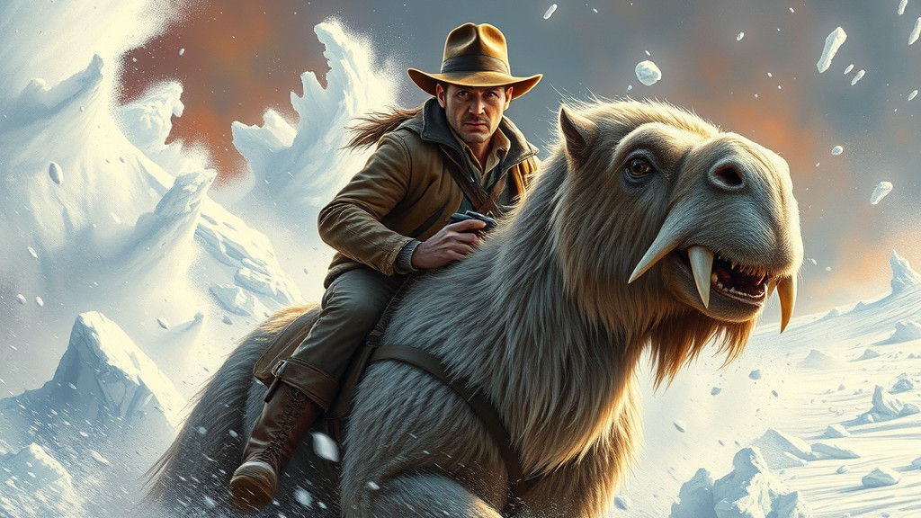 Indiana Jones Rides a Tauntaun on Hoth
