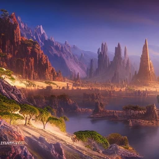 Mars Princess Barcum: Detailed Matte Painting