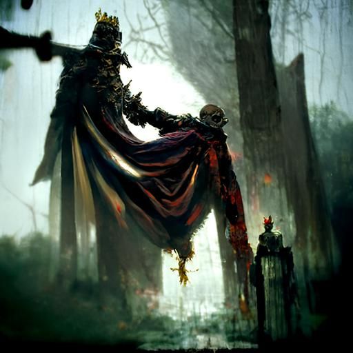Sinister King in Dark Fantasy Style