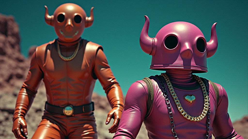 Campy 1970s Superheroes in Pastel Hues