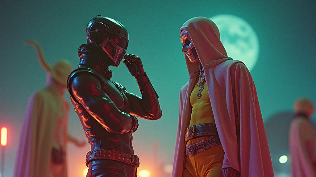 Occult 1970s Superheroes in Liminal Surrealism