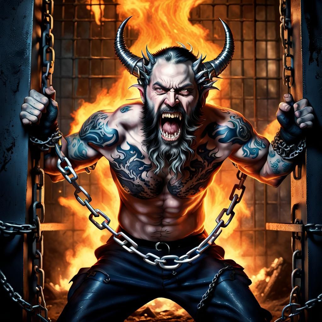Imprisoned Demon's Fury: A Digital Masterpiece